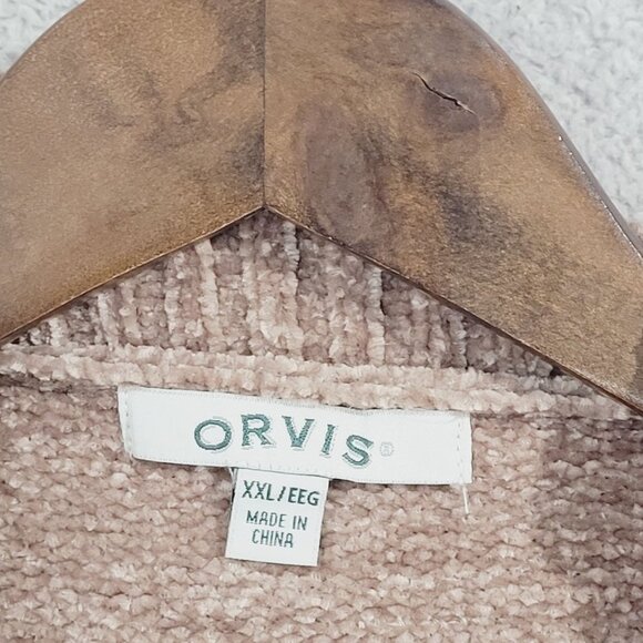 NEW Orvis Chenille Shawl Women's XXL Collar Cardigan Soft & Cozy/ 26PT - Picture 5 of 9